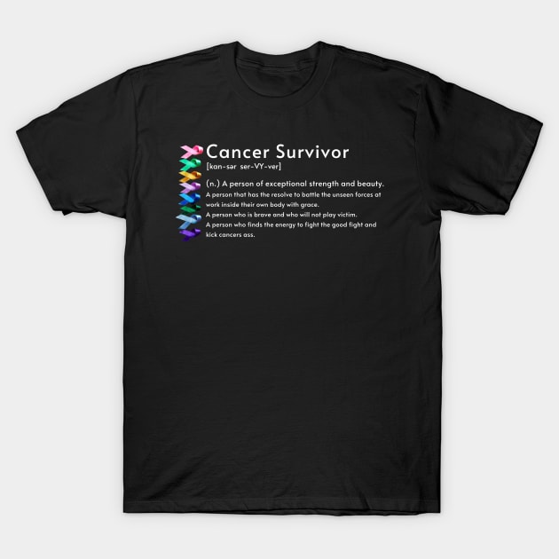 Cancer Survivor definition T-Shirt by Orange Otter Designs